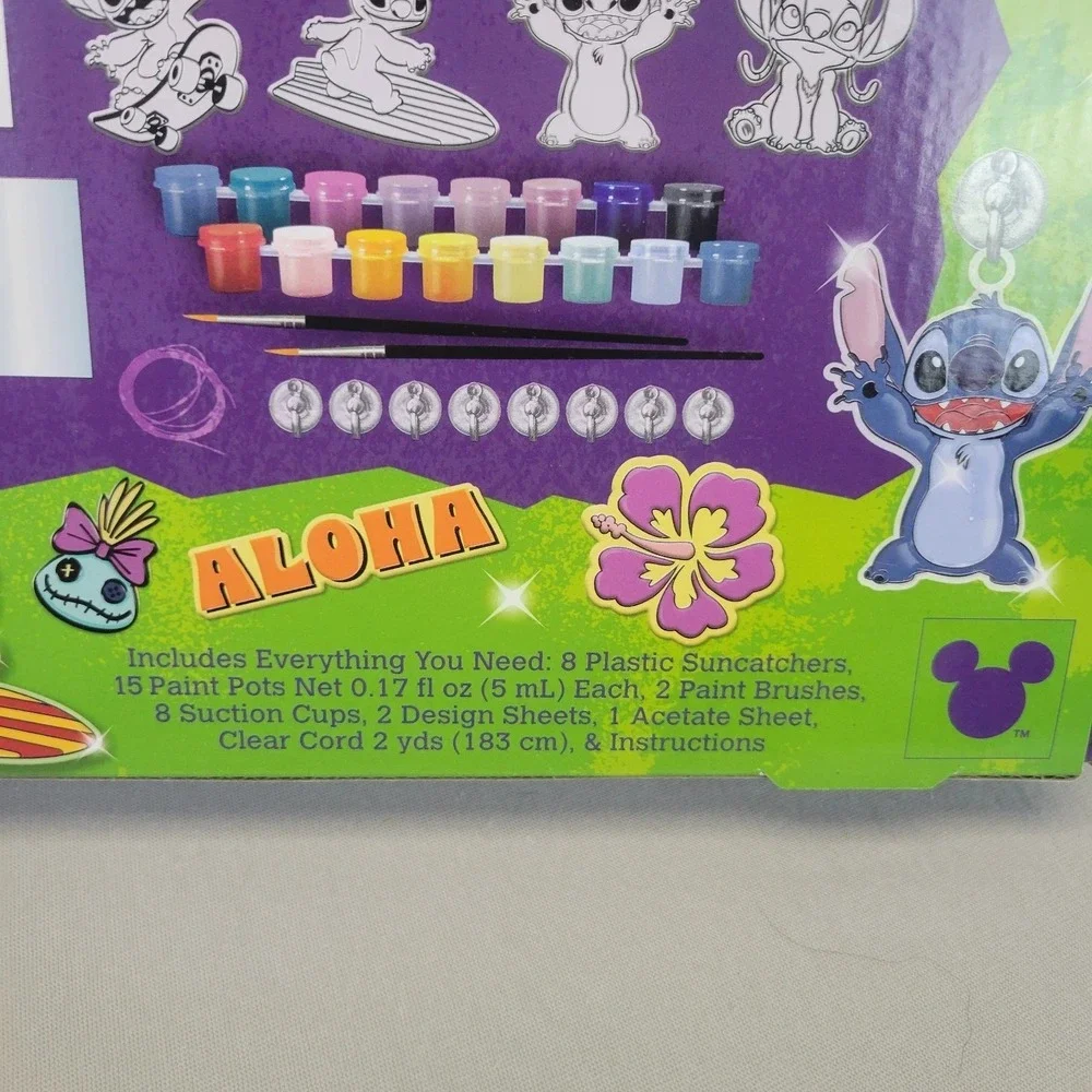 Cra-Z-Art Disney Stitch 2 in 1‎ Window Art Kit Makes 20 Designs Great Gift